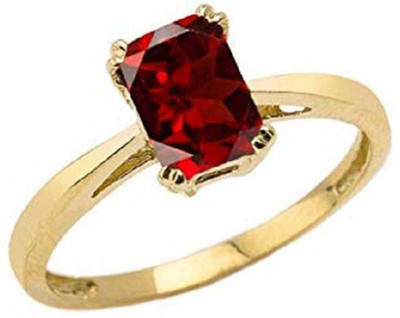 RATAN BAZAAR Stone Ruby Gold Plated Ring