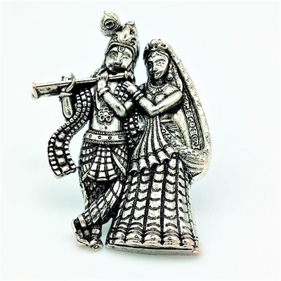 Yash Jewels Emporium Silver Plated Adjustable Oxidized Brass Ring For Women And Girls Brass Silver Plated Ring