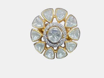 Nakshfinejewels Silver Alexandrite Gold Plated Ring