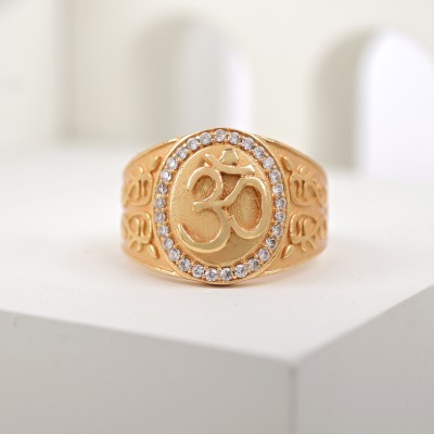 Mahi creations Brass Gold Plated Ring