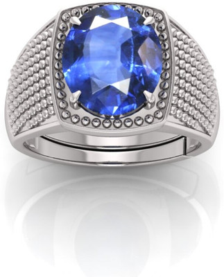 Pranjal Gems Stone Sapphire Gold Plated Ring