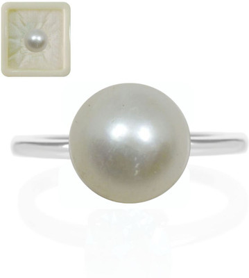 JewelryGift Natural Fresh Water Pearl Gemstone Cabochon Round Shape 5.25 Ratti 5 Carat for Stone Pearl Ring