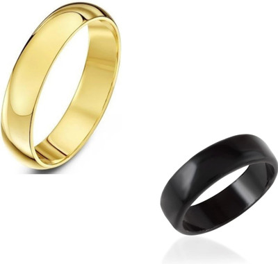 MAATRCHAAYA STYLISH RINGS COMBO Brass, Alloy Gold, Titanium Plated Ring Set