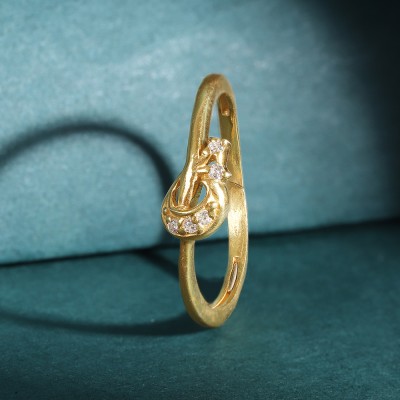 Unniyarcha 92.5 Silver Gold Plated Ring