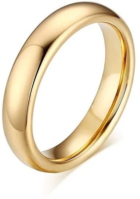 Shrivas 925 sterling silver unisex Gold plated band ring Sterling Silver Rhodium Plated Ring