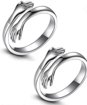 Vedish VEDANSH ENTERPRISES STYLISH GOLD,SILVER AND TITANIUM PLATED RINGS SET Alloy Rhodium Plated Ring Set