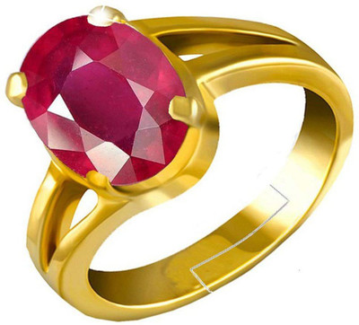 CEYLONMINE Copper Ruby Copper Plated Ring