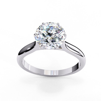 KUBER GEMS AND JEWEL 925 Sterling Silver CZ Ring for Women | Rhodium Plated Tarnish Free | Silver Ring