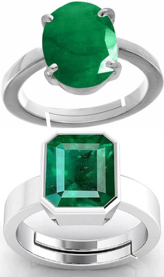 BHAIRAW GEMS Adjustable Ring Stainless Steel Ring
