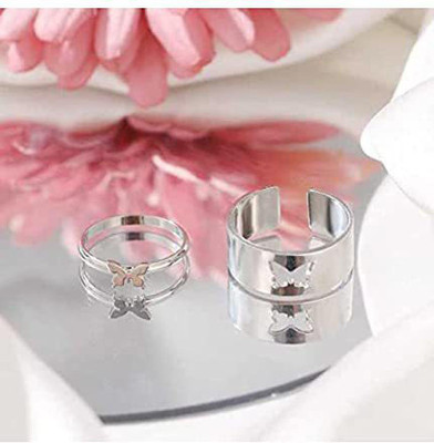 house of common Alloy Rhodium Plated Ring