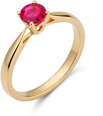 Ceylonmine01 Manik Ruby Gem Stone Ring With Leb Certificate Brass Ruby Ring Brass Ruby Gold Plated Ring