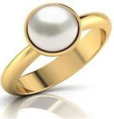 GenZcomplex Stone Pearl Gold Plated Ring