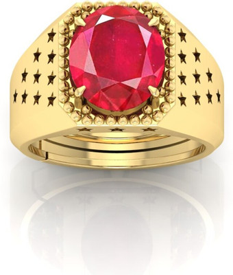 TODANI JEMS Natural 12.25 Ratti Ruby Gemstone Adjustable Ring With Lab CertificateG Stone Ruby Ring