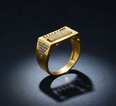 GKKAKADIYA Alloy Diamond Gold Plated Ring