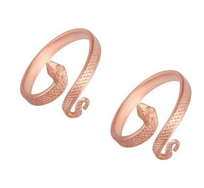 ADF ADF-Pure Copper Snake Kaal Sarp Dosh Adjustable Ring Men/Women. Copper Copper Plated Ring