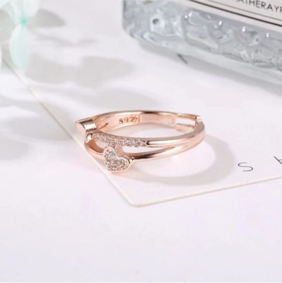 house of common Stylish Rings Alloy Cubic Zirconia Gold, Copper Plated Ring