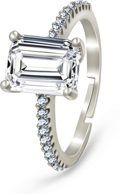 love925 Sterling Silver Cubic Zirconia Rhodium Plated Ring