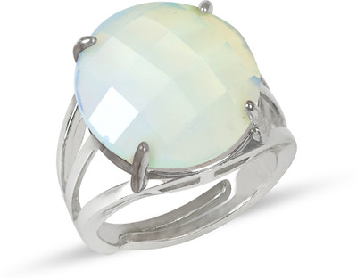 REIKI CRYSTAL PRODUCTS Adjustable Rose Quartz Gemstone Ring for Unisex Stone Charged by Vastu Expert Crystal Ring