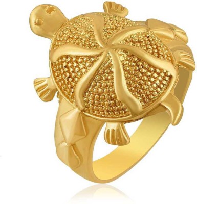 Vimla Turtle/Kachua Ring Make your wishes come true Adjustable Size with Gold Plating Brass Gold Plated Ring