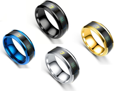 IGA COLLECTION Valentine Smart Temperature Ring Trendy Look Stylish Ring for boys & Girls Stainless Steel Titanium Plated Ring