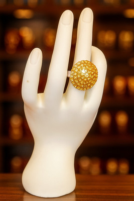 Pritam Bahrani Ring Alloy Gold Plated Ring