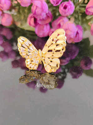 Achyuta anti Tanique stainless ring Brass Gold Plated Ring