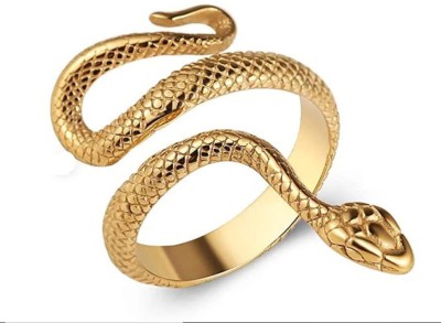 Syfer Snake Ring Stainless Steel Gold Plated Ring