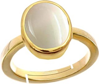 Sidharth Gems Stone Opal Gold Plated Ring