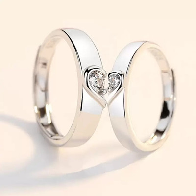 FASHOW Twinkling Fancy Charming Ring for Girls/Women Sterling Silver Cubic Zirconia Sterling Silver Plated Ring
