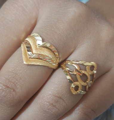 Shree shyam shopee Micro plating women's ring Alloy Gold Plated Ring Set