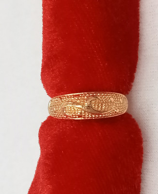 vks trading Gold Plated Non Adjustable Rings017 Brass Ring