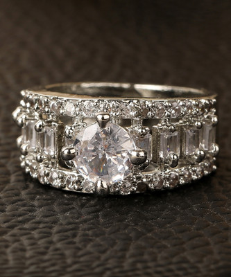 Bhagya Lakshmi Alloy Silver Plated Ring