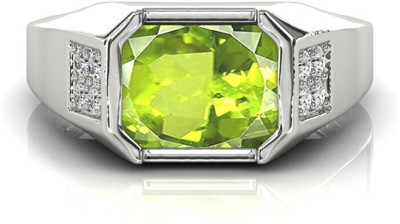 MBVGEMS Alloy Peridot Silver Plated Ring
