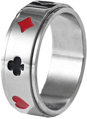 Salty Alpha Card Shark Signet Finger Ring for Men & Boys | Aesthetic Jewellery Stainless Steel Ring