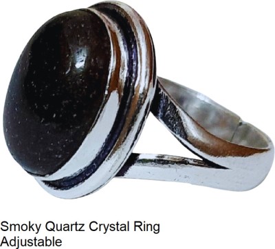 Atindriya Healing Organics Smoky Quartz Ring Crystal Quartz Ring