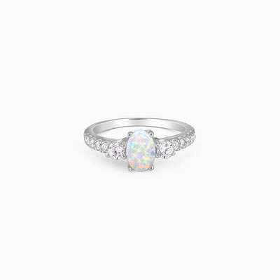 GIVA 925 Silver Gypsy Heart Ring| Lifetime Plating| 6 Months Warranty Sterling Silver Opal Rhodium Plated Ring