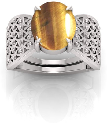 Pranjal Gems Crystal Sterling Silver Plated Ring