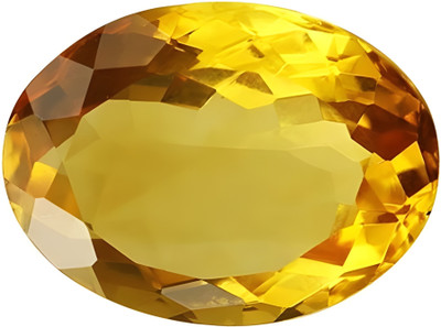 MAHADEVDEPSTORE 8 Ratti Natural Golden Topaz / Sunela Citrine Stone with Lab Certified Stone Citrine Ring