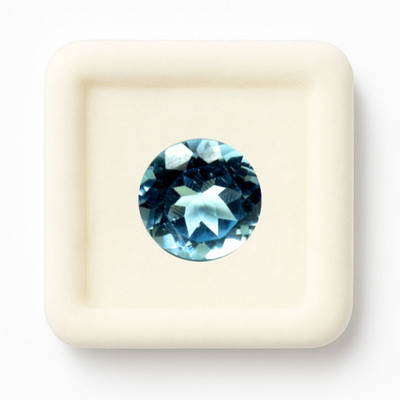 JewelryGift Natural Certified Blue 
Gemstone7.5 Carat 8.25 Ratti Round Shape for Stone Topaz Ring