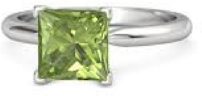 RSPR Stone Peridot Silver Plated Ring