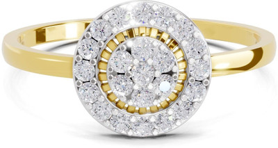 Sparq Certified Lab Grown Diamond & 925 Sterling Silver Gold Plated Ring