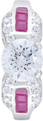 Sanoka Ruby Silver Zircon Silver Plated Ring