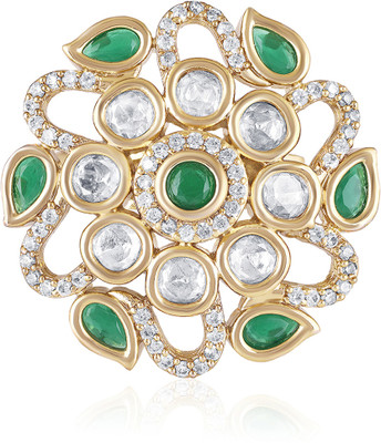 itrani Brass Brass Plated Ring