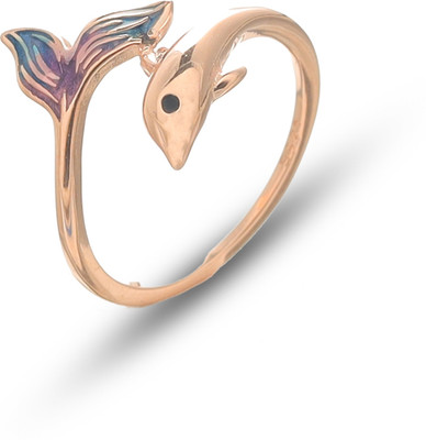 TASSYA Silver Silver Plated Ring