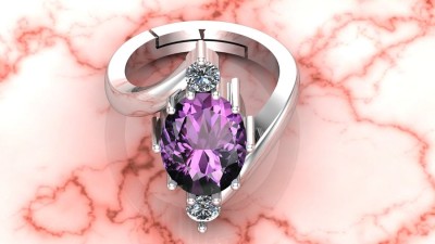 kirti sales 13.25 Ratti Color Changing Alexandrite Shinning Ring Silver Plated Men & Women,s Brass Alexandrite Silver Plated Ring