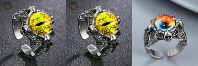 JS Enterprises Alloy Silver Plated Ring Set