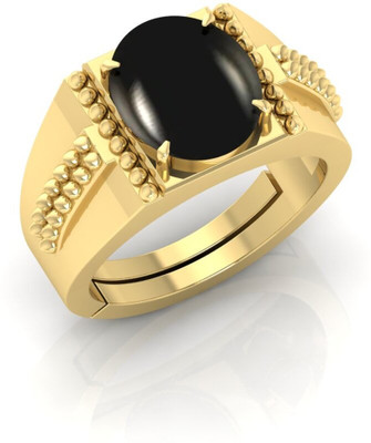 Pranjal Gems Metal Agate Gold Plated Ring