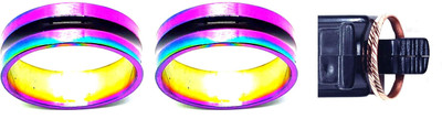 Dynamic Retail Global Set of 3 Rings for Men & Women, Multicolor-Gold Alloy Ring
