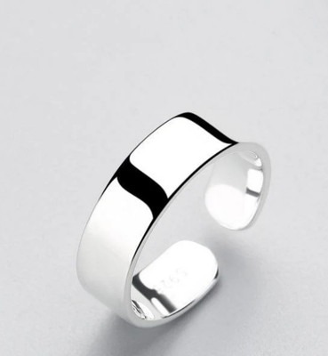 house of common Stylish Silver Plated Adjustable Ring Alloy Sterling Silver Plated Ring