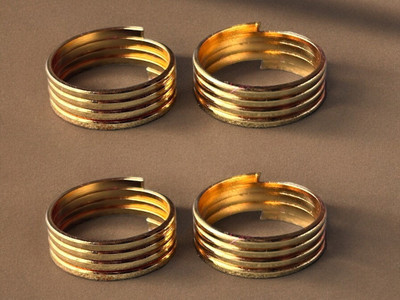 MAYA IMPEX Maya Impex Toe Ring Set Staylish Adjustable Alloy Sterling Silver Plated Toe Ring Set
